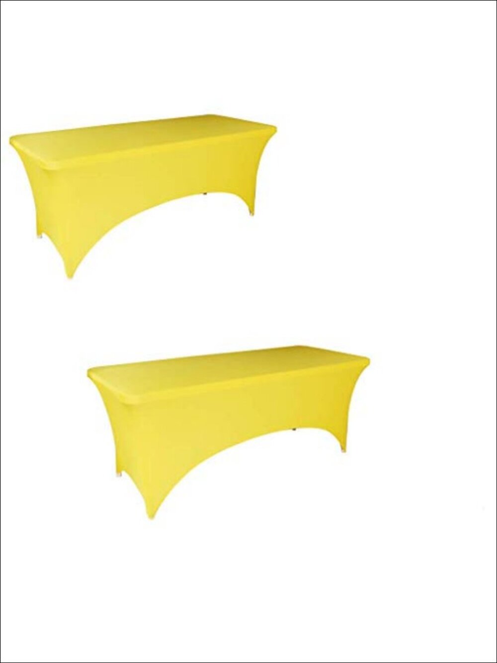 2 Pack Spandex Polyester Table Cover for 6ft Rectangle Table